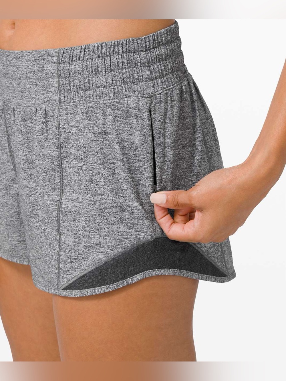 Lululemon Hotty Hot Shorts in Heather Lux Multi Black